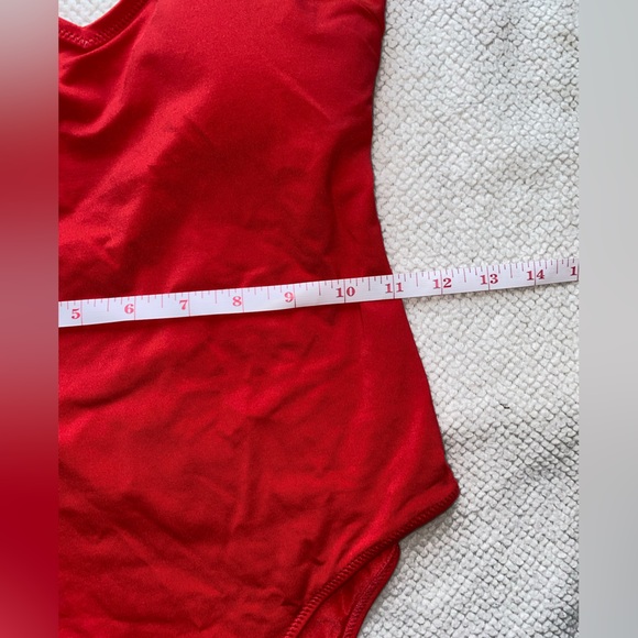 H&M Bright Red One-Piece Swimsuit | SIZE: US 6 - Picture 4 of 6